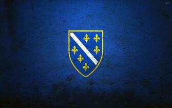 Old Bosnian Flag Wallpaper Top