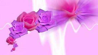 Purple Roses Wallpaper