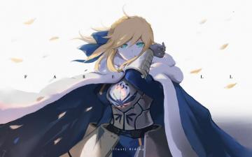 Armor Girl Ribbon Saber Fate Series Artoria
