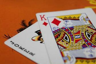HD Wallpaper King Of Diamond And Joker Cards Playing Game