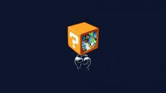 Minimalistic Mario Geek Nerd Solid Simplistic Simple Wallpaper