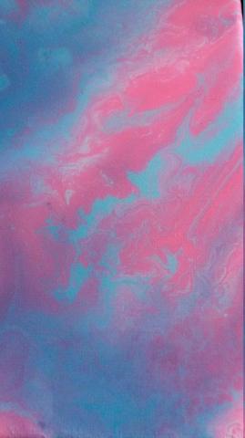Pink And Blue Fluid Painting On S In Wallpaper