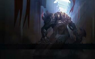 Sion With An Axe League Of Legends Widescreen Wallpaper