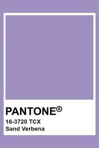 Pantone Tcx Sand Verbena Color Lavender In