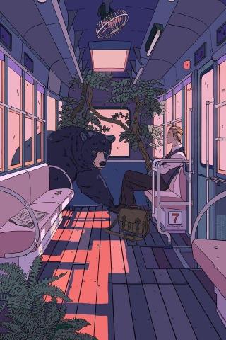 When Humans And Animals Coexists With One Another Aesthetic Art