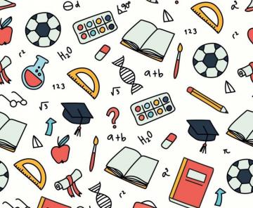 Educational Background Pattern Vector Art Graphics