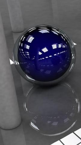 Blue Crystal Ball Galaxy Phone Wallpaper Cute For