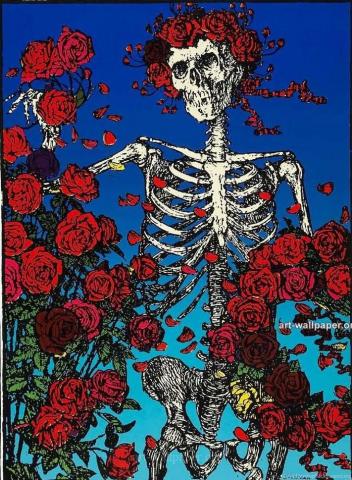 Jestingstock Grateful Dead Skull And Roses Wallpaper Desktop