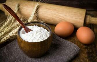 Wallpaper Eggs Spikelets Flour Rolling Pin Image For Desktop