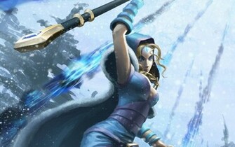 Crystal Maiden Fan Wallpaper Dota