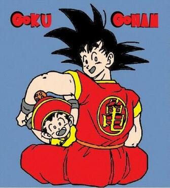 Goku And Gohan By Rkq