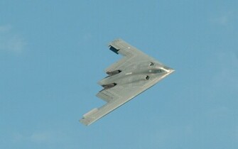 B2 Spirit Stealth Bomber In The Sky