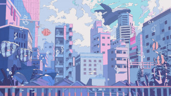 Explore The Vibrant City Of Anime Wallpaper