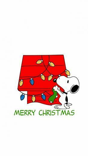 Snoopy Christmas iPhone Wallpaper