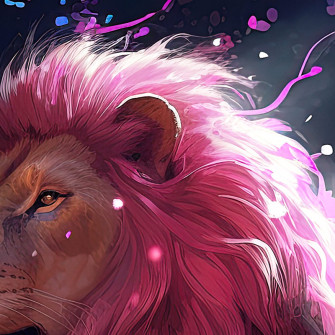 Lion In Fantasy Style Artsealia