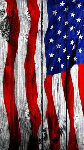iPhone Wallpaper Wood Us Flag