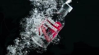 Image Absolut Vodka Water Splash Food Bottles