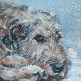 Drawn Irish Wolfhound Picture HD Wallpaper Res