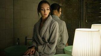 Mirror Reflection Lamp Portrait Women Looking