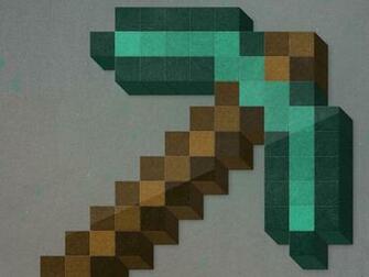 Minecraft Pickaxe iPhone iPad Desktop Wallpaper Hand Lettering By