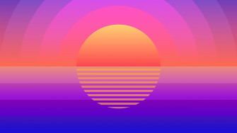 Sun Retro Art Geometric Wallpaper Background Gnome Look Org