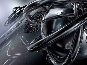 3d Silver Shape Abstract Wallpaper On This Graphic