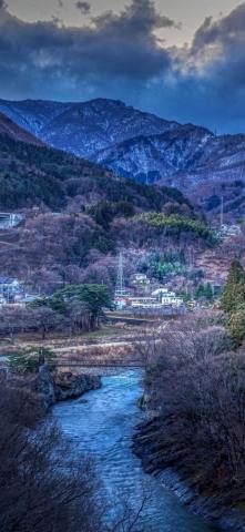 Mountain Village In Japan iPhone Wallpaper