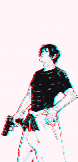 Caption Toji Fushiguro Jujutsu Kaisen Action Shot