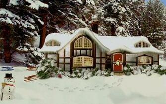 3d Snowy Woodland Cottage Is A Beautiful