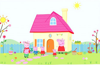 Peppa Pig House HD Wallpaper