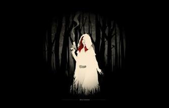 Modern Black Background White Clothes Fairytales Wallpaper