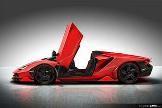 Red Lamborghini Centenario Roadster HD Wallpaper G
