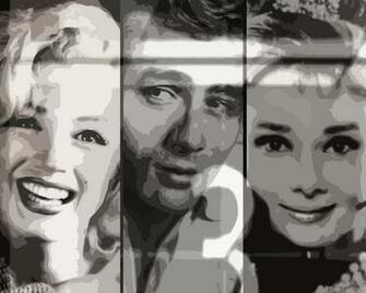 Marilyn Monroe James Dean And Audrey Hepburn
