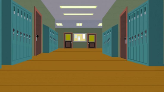 South Park Elementary School Hallway By Spongekid1999