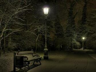 Cold Night Park Wallpaper Wallpaperlepi