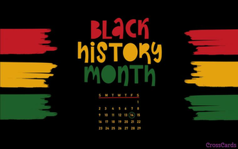 February Black History Month Desktop Calendar