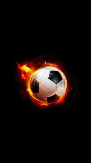 iPhone Wallpaper HD Flame Football Background