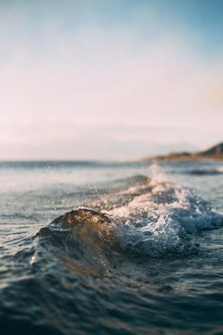 Beach Waves Wallpaper Top Background