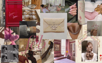 February Moodboard Desktop iPhone Wallpaper S