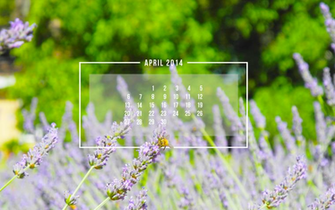 Hello April Wallpaper Calendar