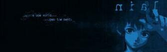 Blue Text Serial Experiments Lain Iwakura Anime