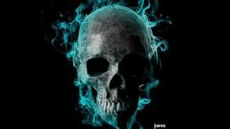 Flaming Skull By Romulocarrijo