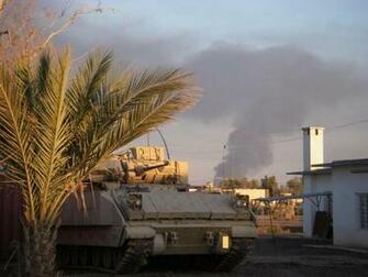 Bradley Fighting Vehicle Ready For Actio Wallpaper