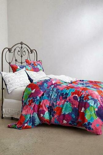 Stellate Script Duvet I Anthropologie