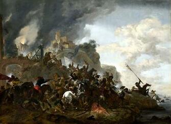 Desktop Wallpaper Horses War Soldier Philips Wouwermans Cavalry