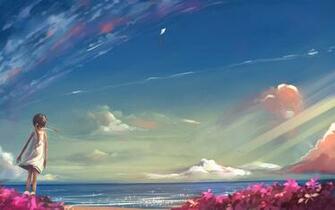 Wallpaper Dream Girl The Ocean Desktop HD