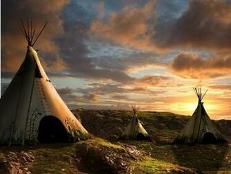 Native American Teepee Wallpaper