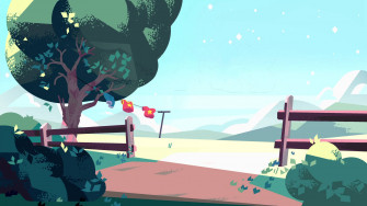 Clothesline Steven Universe iPad Wallpaper