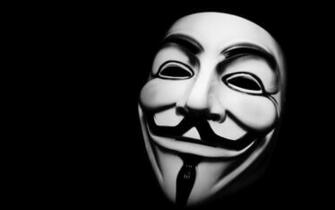 Wallpaper Anonymus Mask Black Ultra HD 4k Background