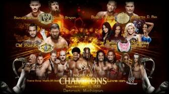 Wwe Night Of Champions Matchcard By Xxmagicxxxpowerxx